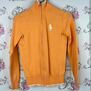 Ralph Lauren polo golf zip up sweater Zip-Up Sweater in Orange